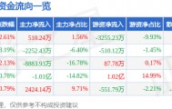 股票行情快报：通化东宝（600867）10月31日主力资金净买入510.24万元