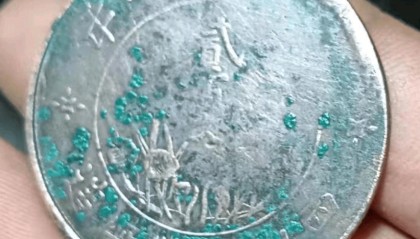 双旗币贰佰文，是张先生多年前从亲戚家购买的，如今价值翻倍