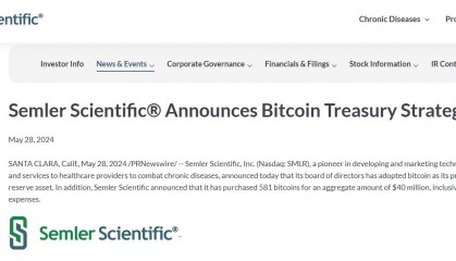 靠炒币翻身？这家医疗科技公司买入比特币后股价一日飙升40%